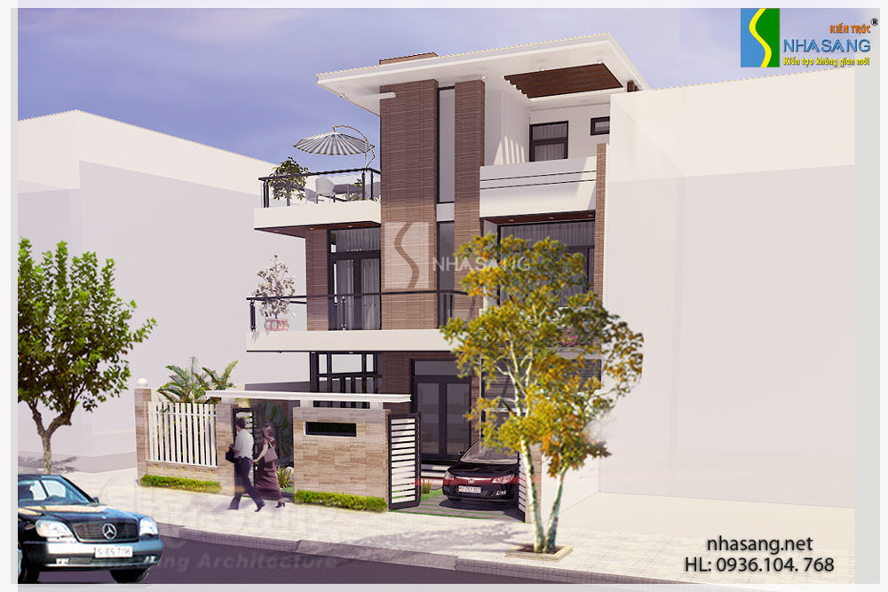 mẫu thiết kế biệt thự hiện đại 2-3 tầng đẹp